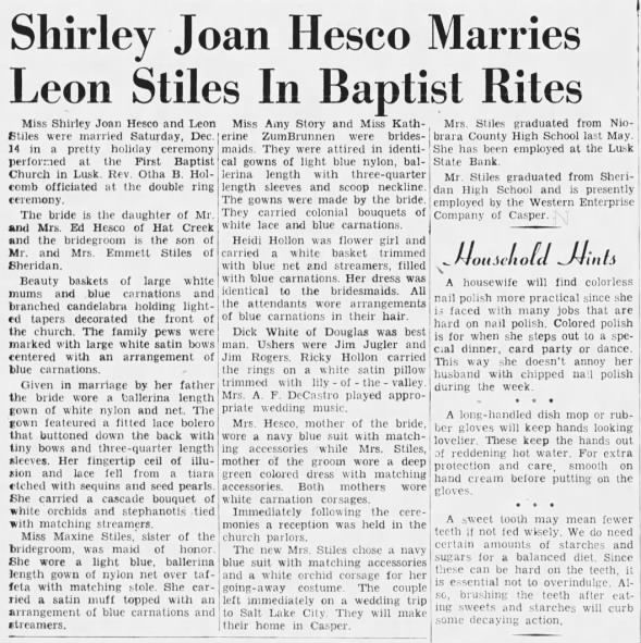 Clipping from Casper Morning Star